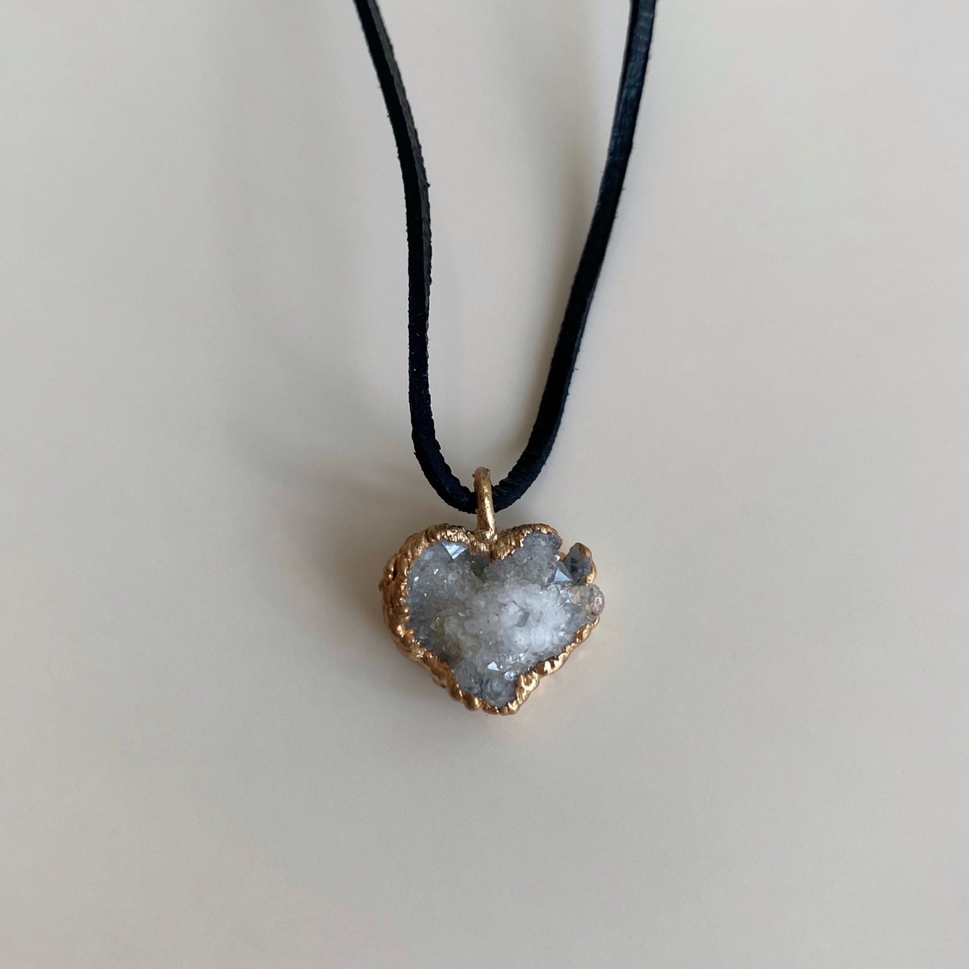 Heart stone necklace