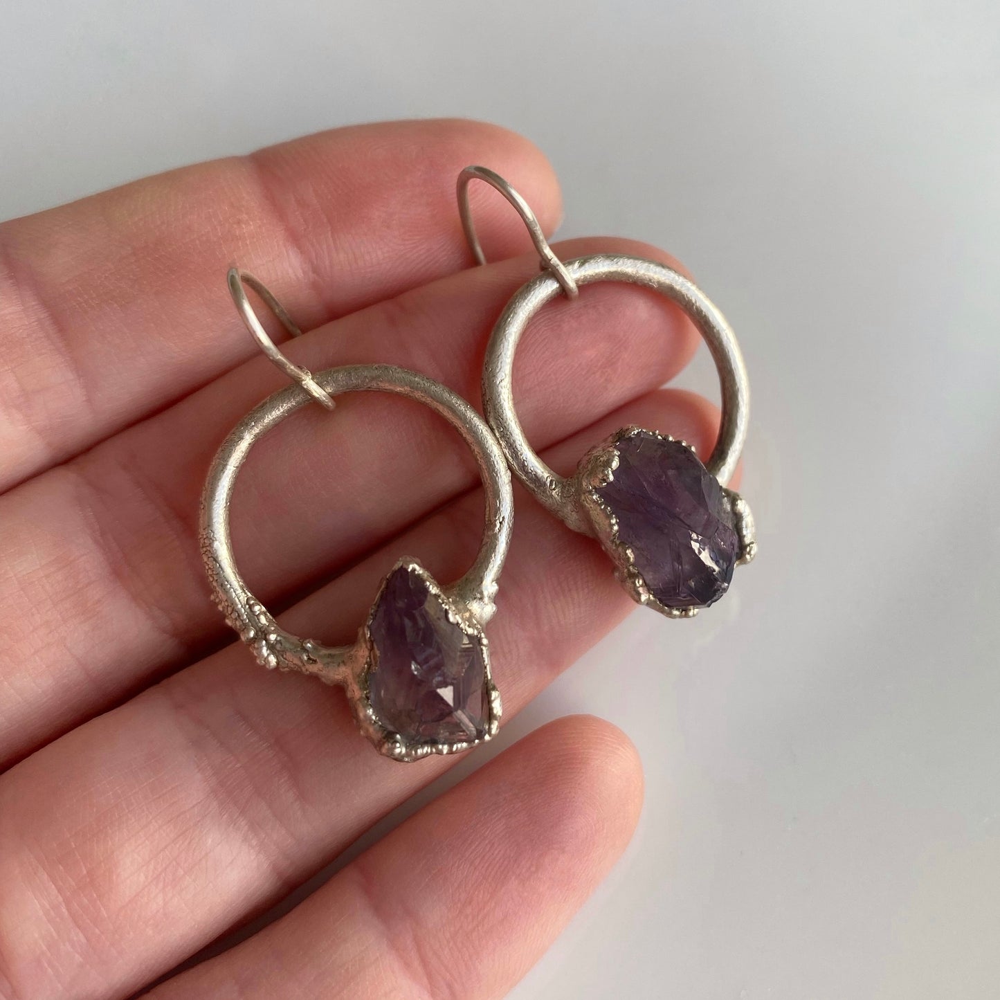 Amethyst earrings