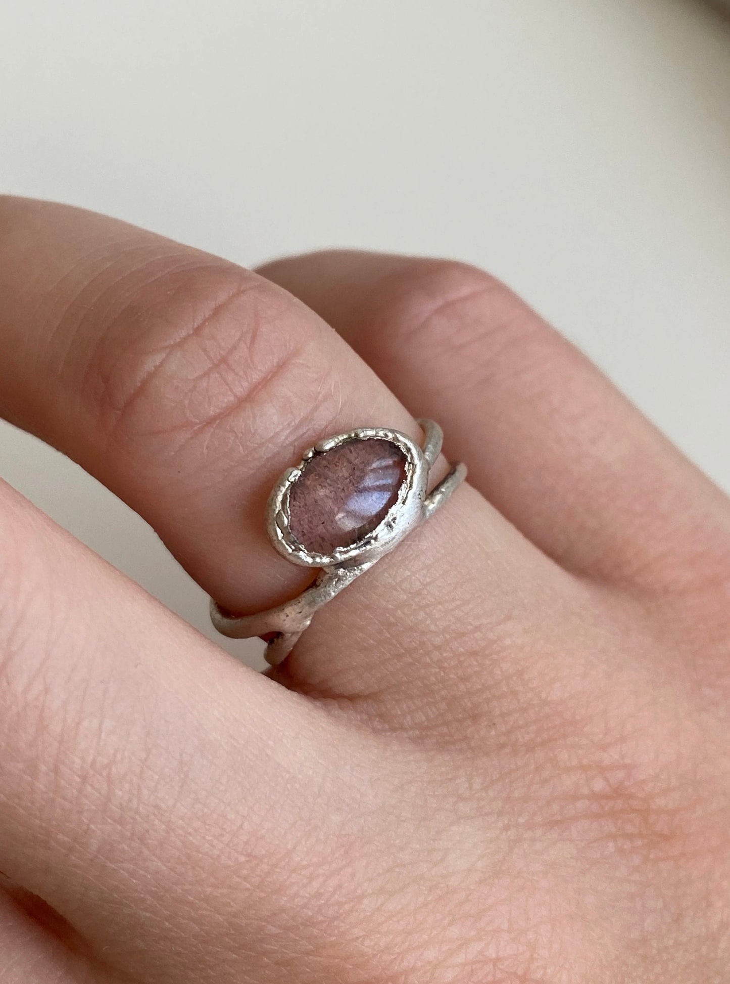 Handcrafted Pink Tourmaline Ring