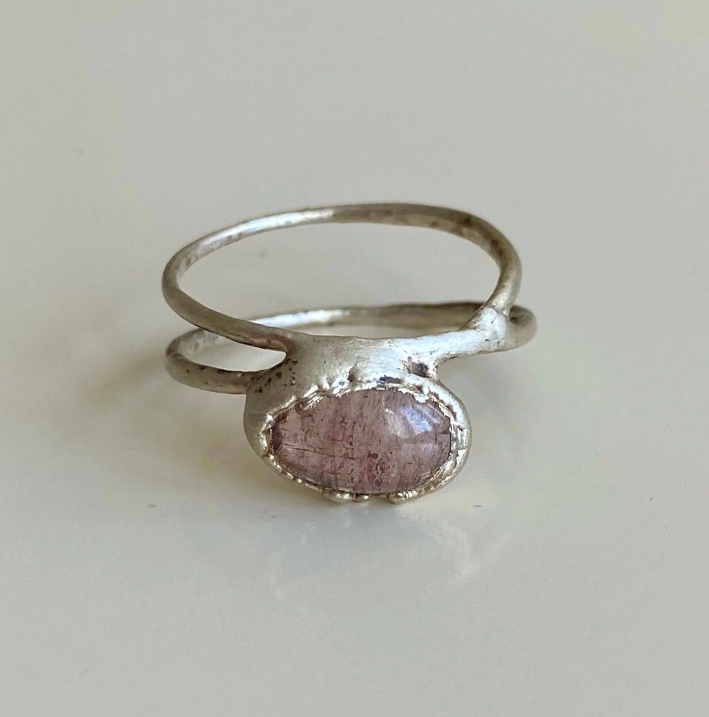 Handcrafted Pink Tourmaline Ring