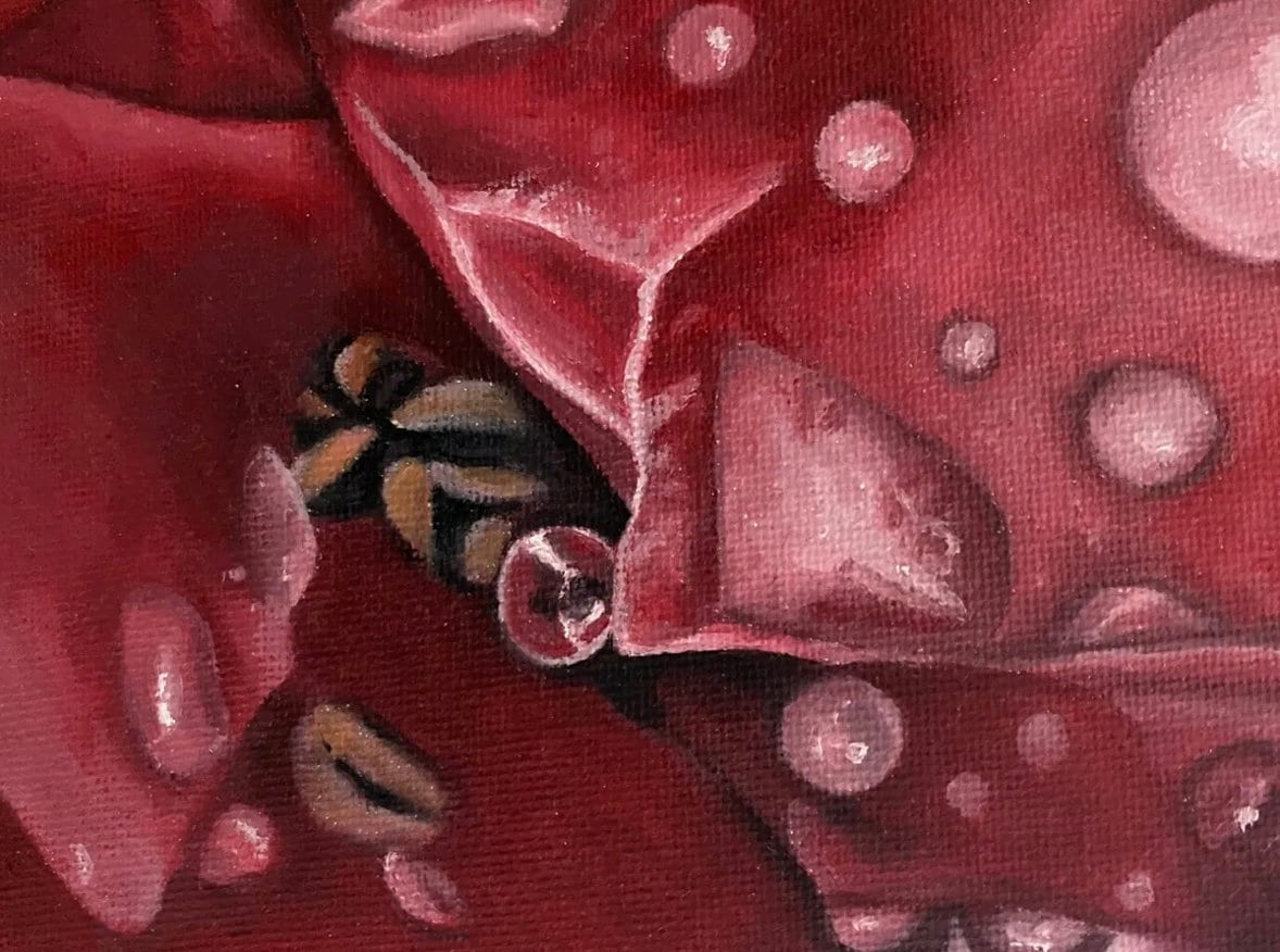 Flowers Oil Painting, Rose Painting, Red rose art, flower wall decore