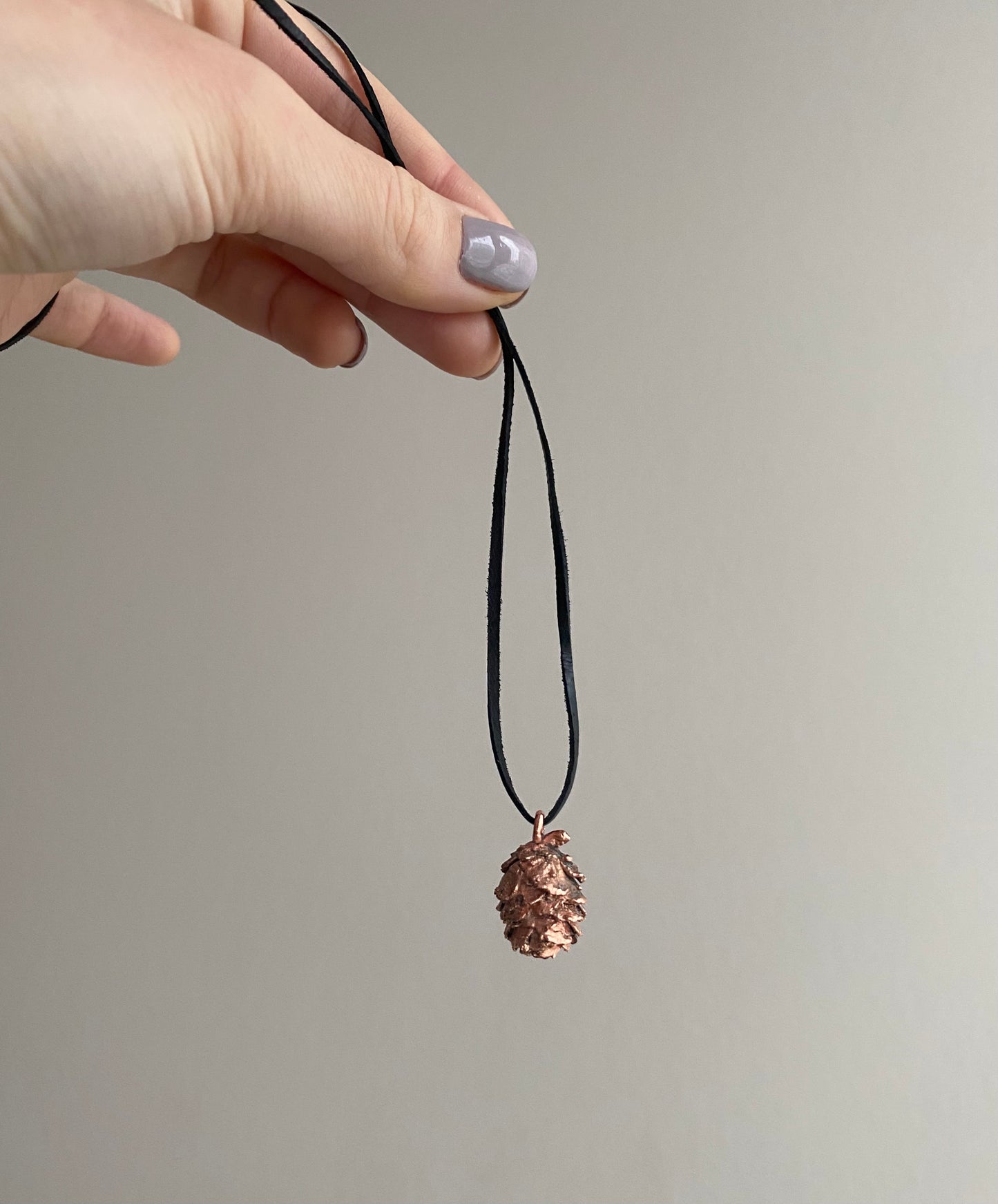 Handmade Copper Floral Pendant Necklace