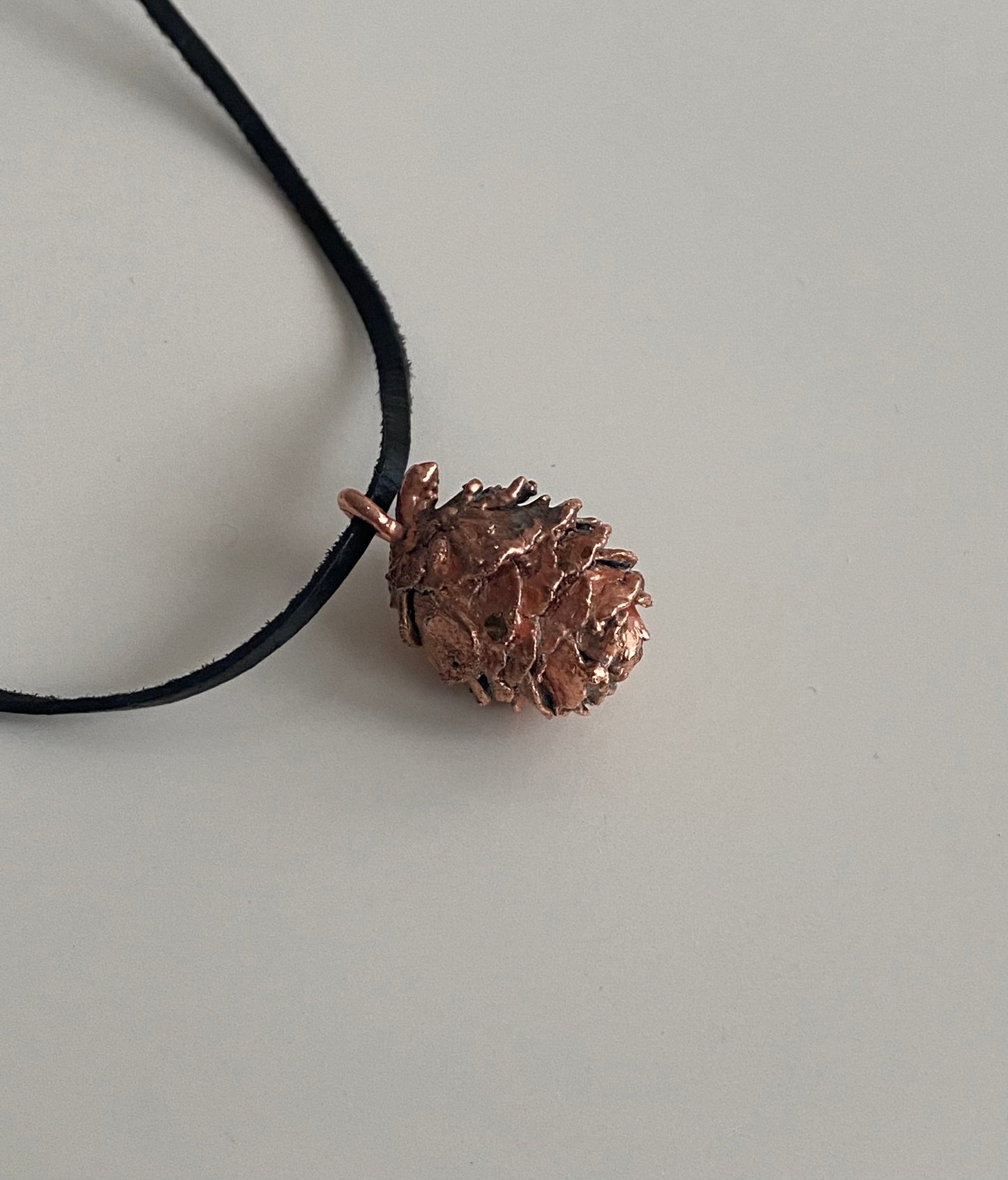 Handmade Copper Floral Pendant Necklace