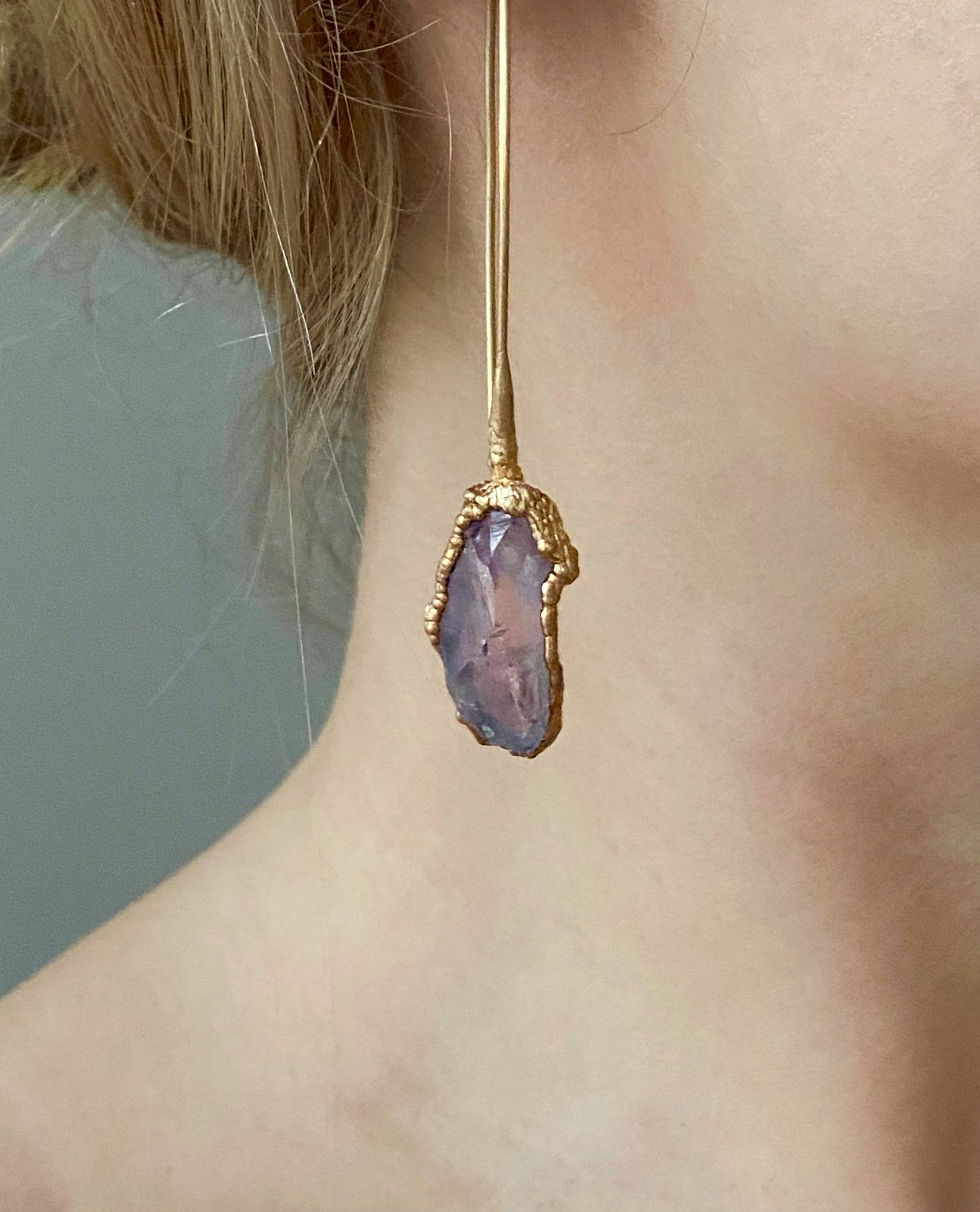 Amethyst earrings