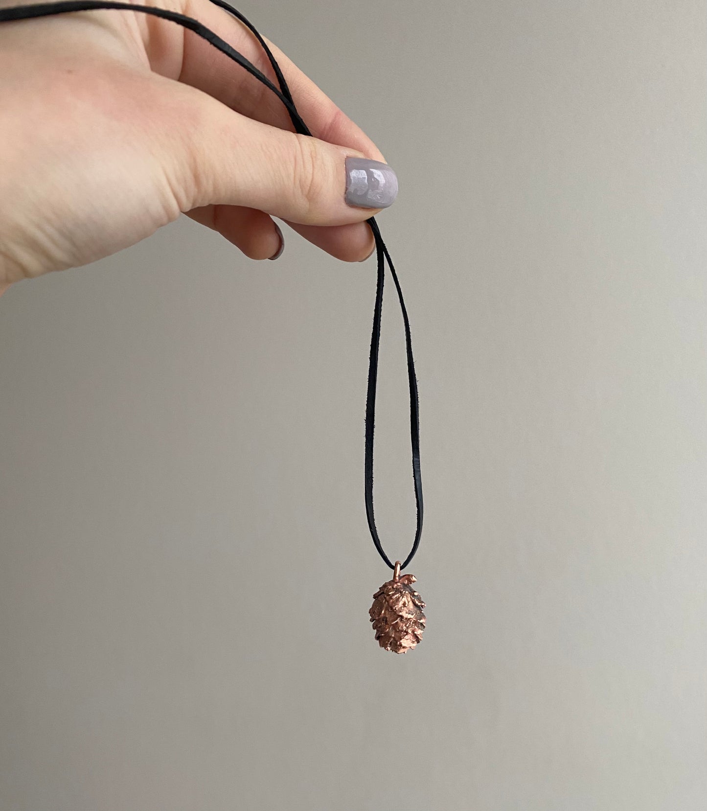 Handmade Copper Floral Pendant Necklace