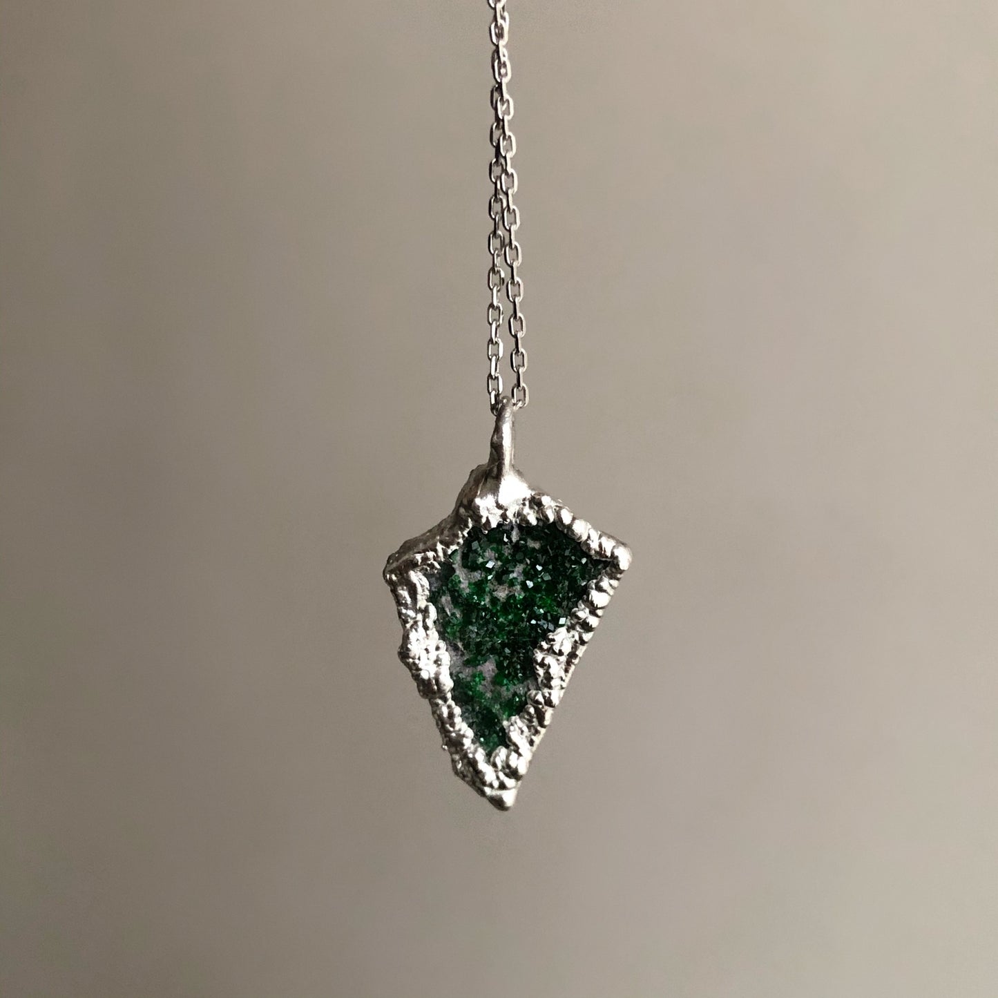 Uvarovite pendant