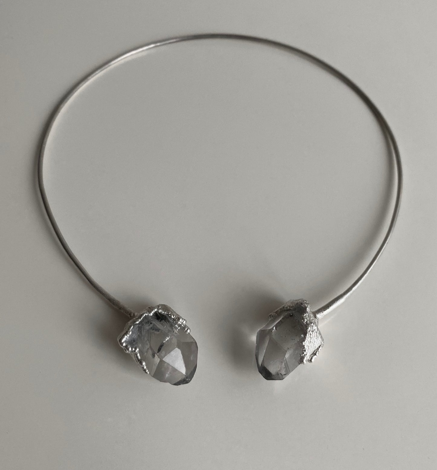 Rock crystal necklce