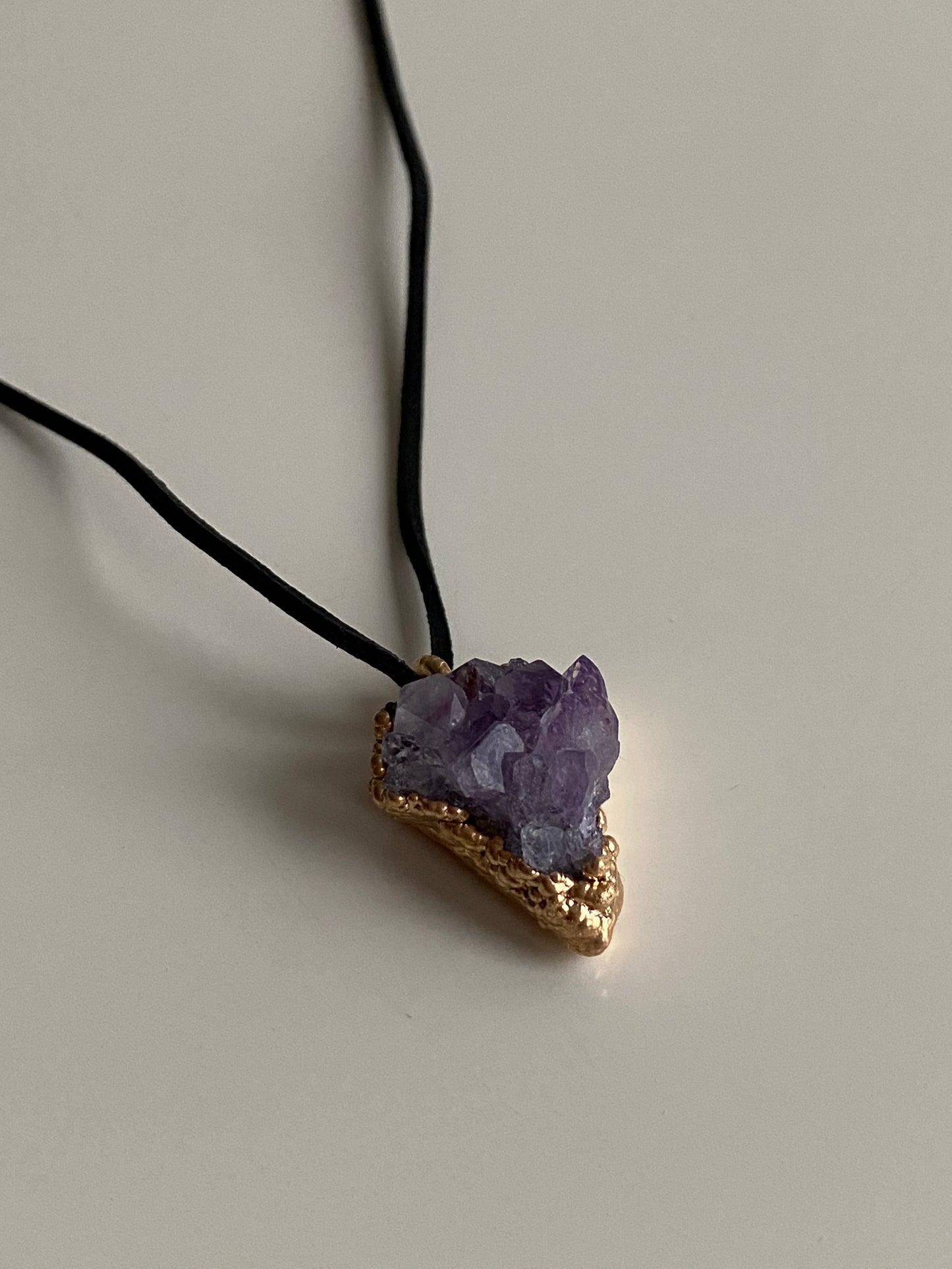 Amethyst druzy pendant