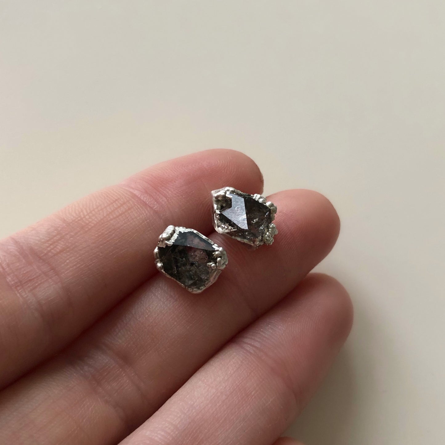 Herkimer diamond earrings