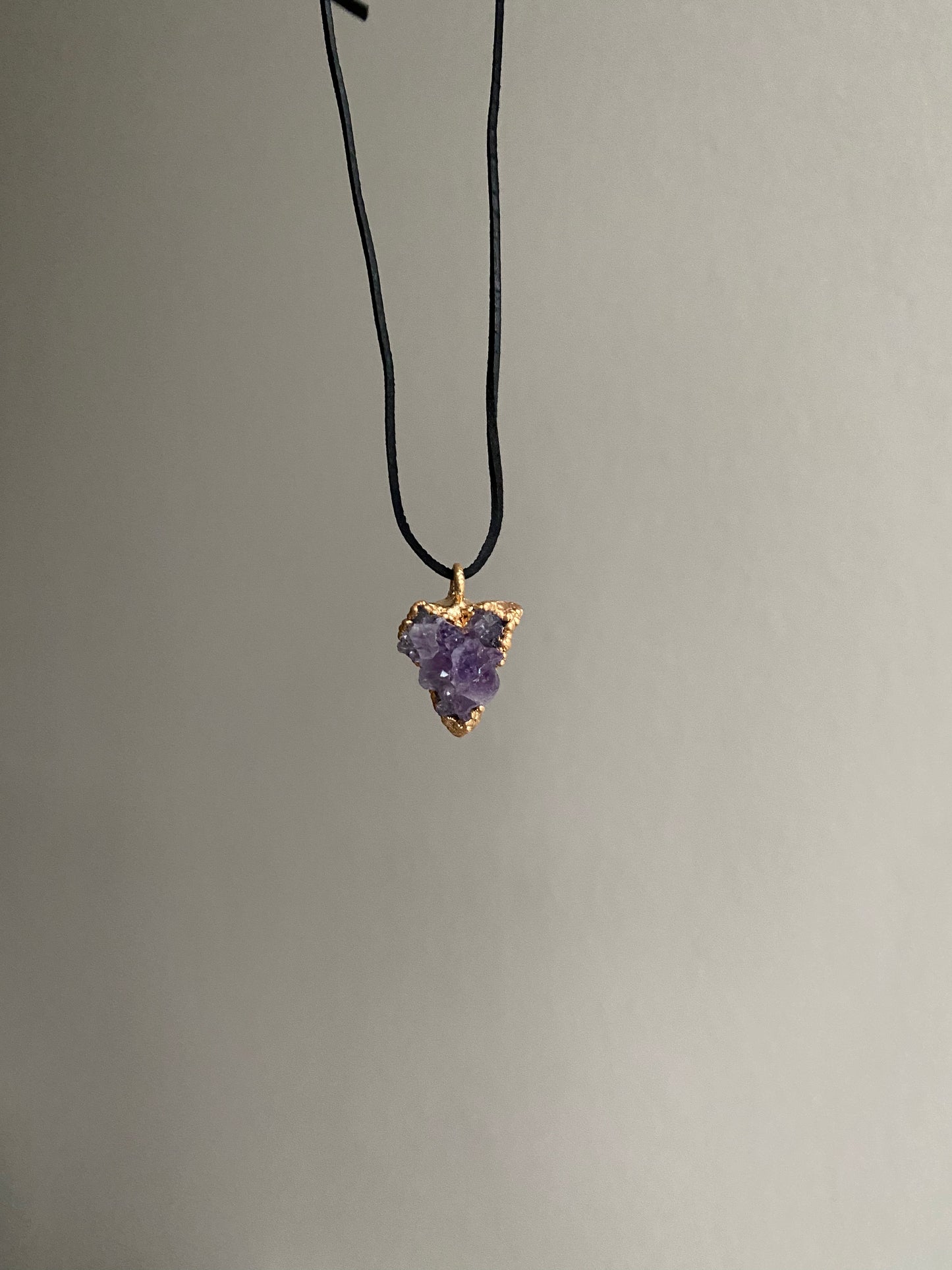 Amethyst druzy pendant