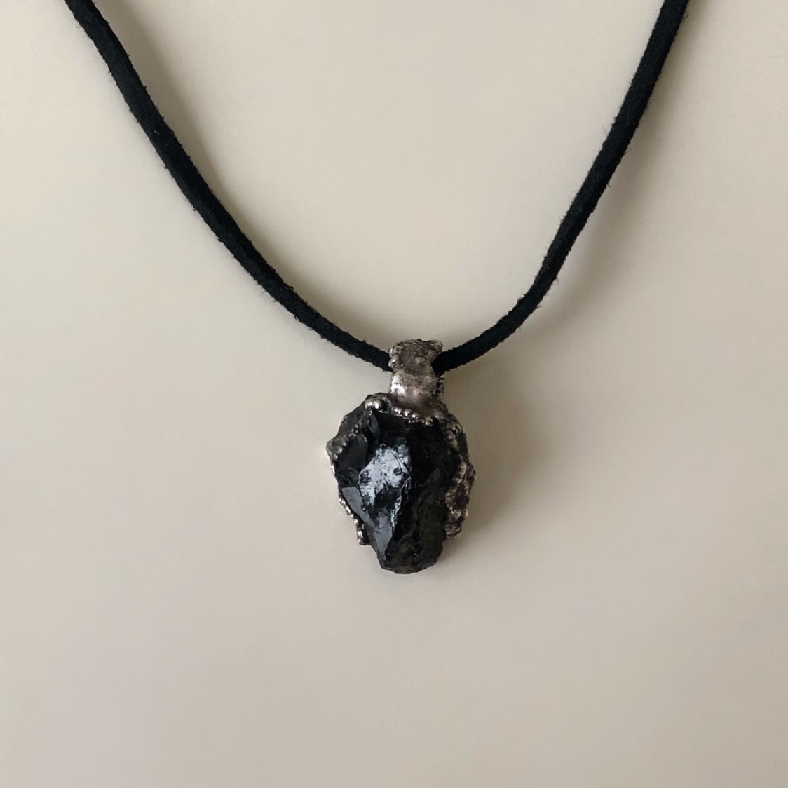 Obsidian pendant